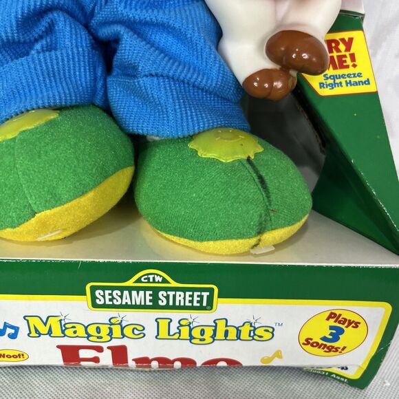 Tyco Magic Lights Elmo Musical Plush Sesame Street Lights 1997 Tested Works - Picture 4 of 12